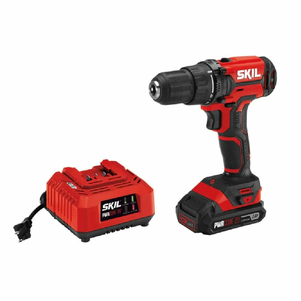 Skil PWRCORE 20-Volt Lithium-Ion Cordless 1/2" Drill Driver Kit - DL527502 - Drills & Drivers