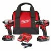 Milwaukee M18 Compact Brushless DD/ID Kit - 2892-22CT - Drills