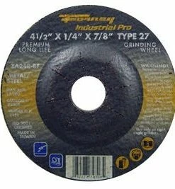 Forney Wheel Abrasive 4 inch x 1/4 inch x 7/8 inch Arbor - Replacement Parts & Accessories