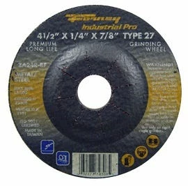 Forney Wheel Abrasive 4 inch x 1/4 inch x 7/8 inch Arbor - Replacement Parts & Accessories
