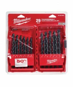 Milwaukee Tools 29 Piece Thunderbolt Black Oxide Drill Bit Set - 48-89-2802 - Drill Bits