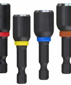 Milwaukee Shockwave™ Impact Duty 1-7/8" Alloy Steel Magnetic Nut Driver Set, 4 Piece Set - 49-66-4562 - Replacement Parts & Accessories