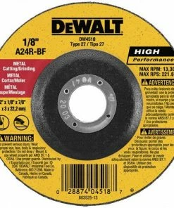 DeWalt 4 1/2" x 1/8" x 5/8" 11 Metal Wheel DW4522 - Replacement Parts & Accessories