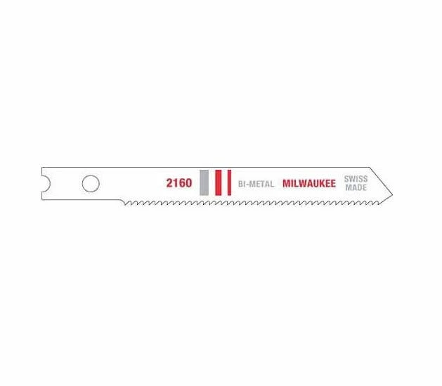 Milwaukee 2-3/4 Inch 24 TPI Bi-Metal Jig Saw Blades 5 Pack 48-42-2160