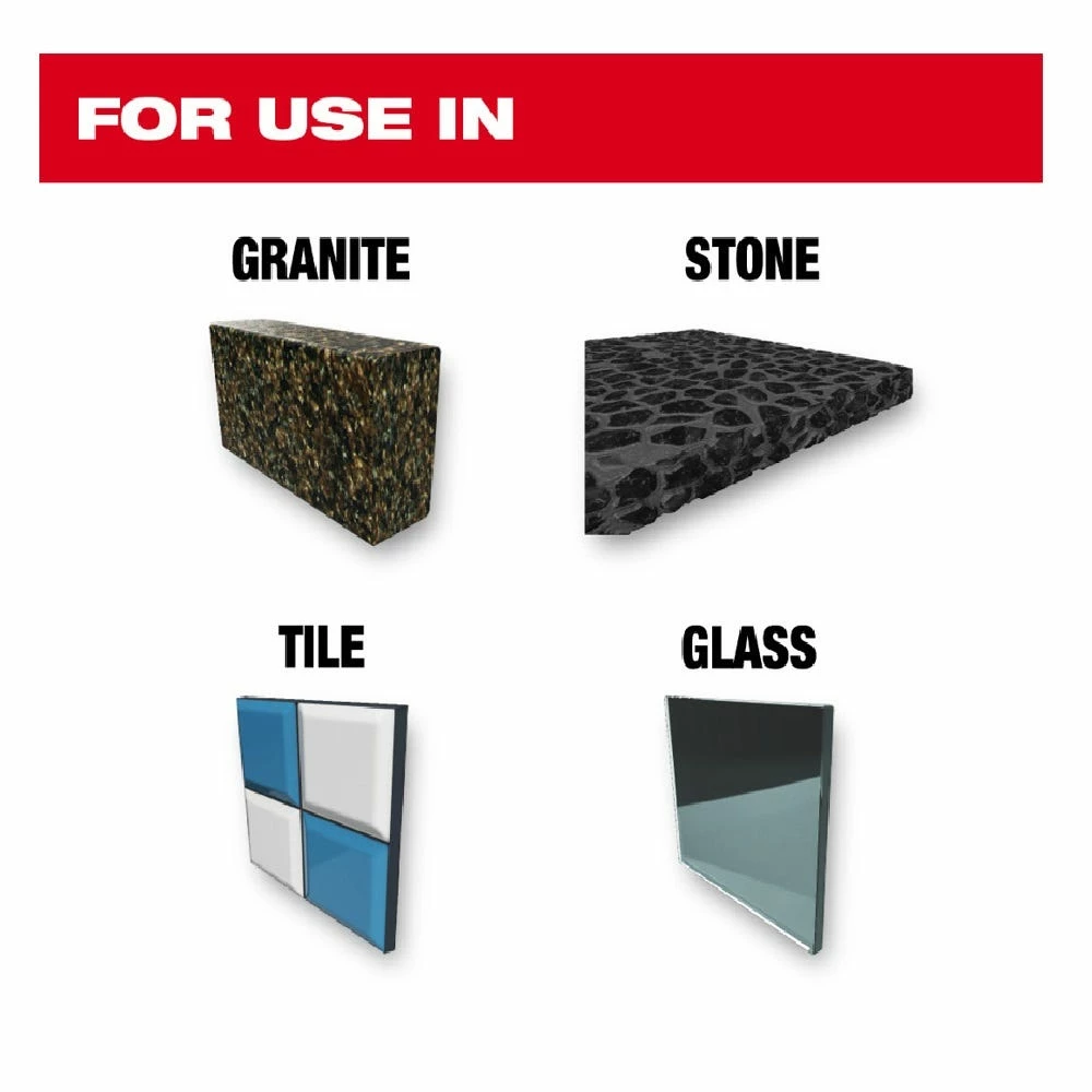 Milwaukee Natural Stone Bit Set, 4-Piece Set - 48-20-8998 - Power Tool Accessories - Image 4