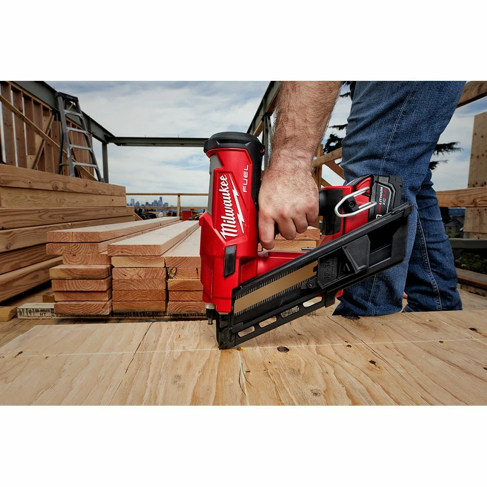 Milwaukee M18 FUELâ„¢ 18-Volt 30-Degree 3 1/2" Lithium-Ion Brushless Cordless Framing Nailer, Tool Only - 2745-20 - Nailers - Image 7
