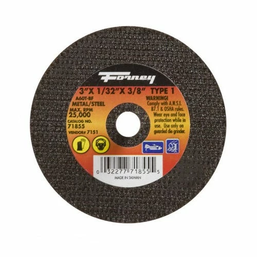 Forney Wheel Abrasive Cut Off 3 inch 71855 - Replacement Parts & Accessories - Image 2