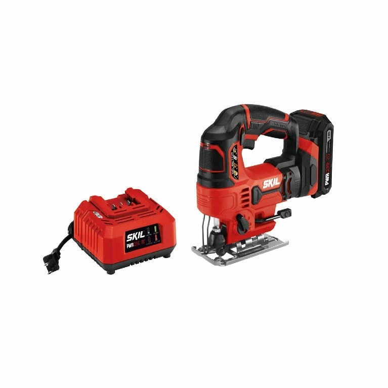 Skil 20V 7/8" Stroke Length Orbital Jig Saw Kit with PWR CORE 20β’ 2.0AH Lithium Battery and Charger JS820302 - Jigsaws