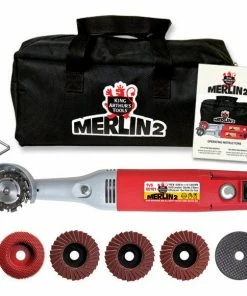 King Arthurs Tools Merlin2 Variable Speed Mini -Angle Grinder Carving Set 110V 10005 - Grinders