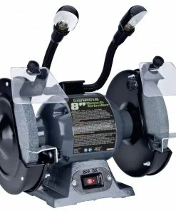 Genesis 8 Inch Bench Grinder with Lights GBG800L - Bench Grinders