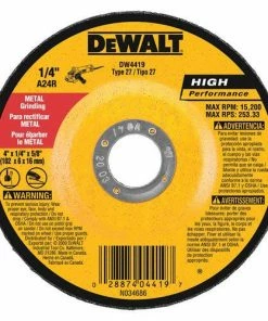DeWalt 6" x 1/4" x 7/8" High Performance Metal Grinding Wheel DW4624 - Replacement Parts & Accessories