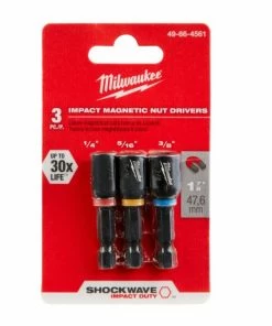 Milwaukee Shockwave 1-7/8 Inch Magnetic Nutdriver Set 49-66-4561 - Replacement Parts & Accessories