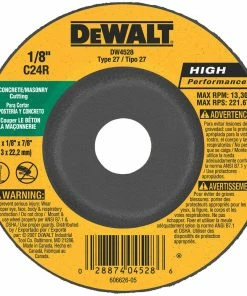 DeWalt 4 1/2" x 1/8" Masonry Cutting and Grinding Wheel DW4528 - Replacement Parts & Accessories