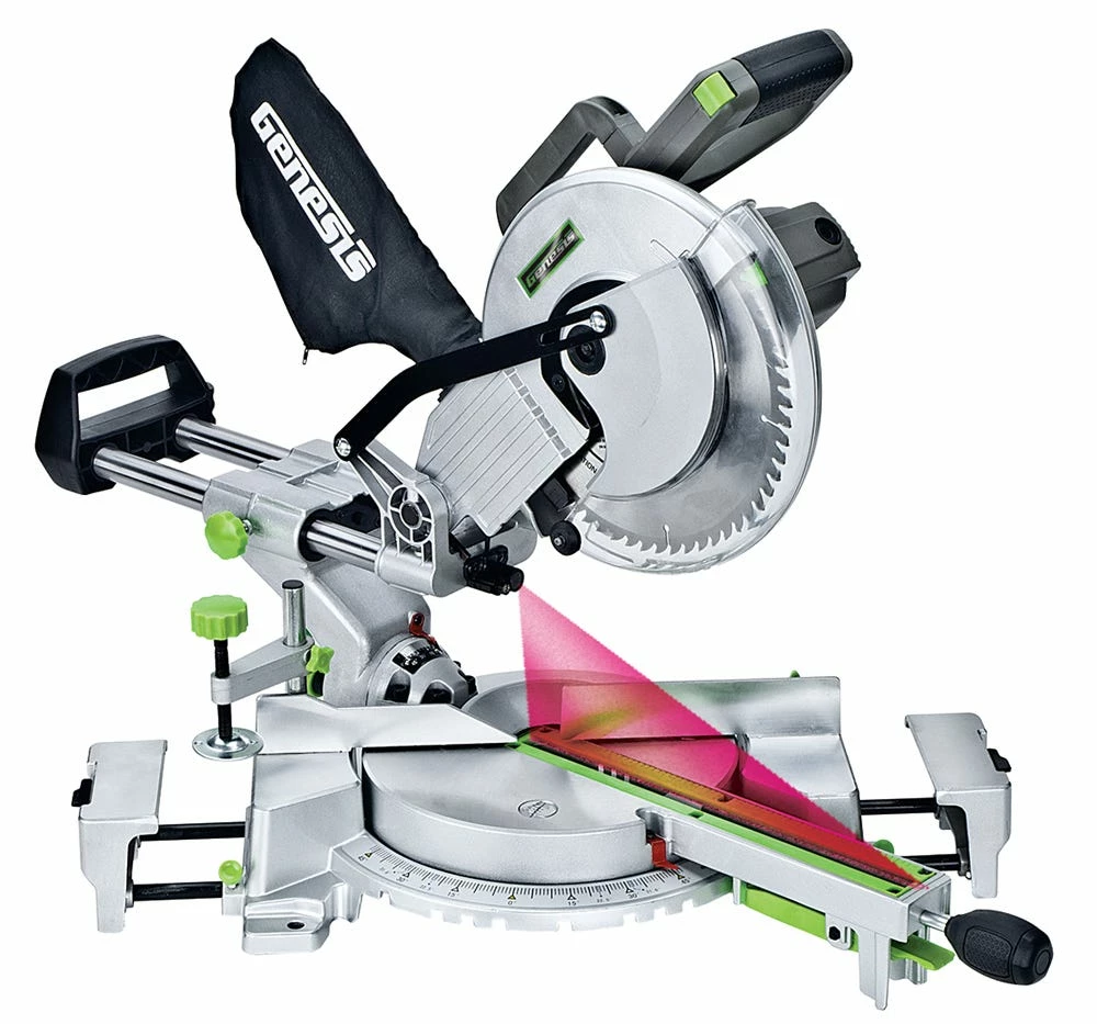 Genesis 10 Inch Cmpd Sliding Miter Saw GMSDR1015LC - Miter Saws - Image 6
