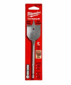 Milwaukee Flat Boring Bit 1-1/2 Inch x 6 Inch 48-27-1501 - Replacement Parts & Accessories