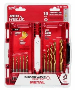 Milwaukee Tools 10 Piece Shockwave Hex Drill Bit Set - 48-89-4633 - Drill Bits