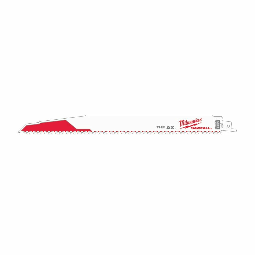 Milwaukee Tools 12 inch 5/8 TPI The Ax Sawzall Blade 5 Pack 48-00-5027 - Sawzall Blades - Image 2