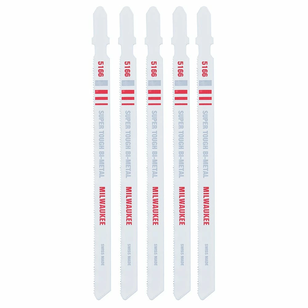 Milwaukee 5-1/4 Inch 24 TPI Bi-Metal Jig Saw Blade 5 Pack 48-42-5166 - Jig Saw Blades - Image 2