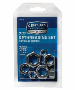 Century Drill & Tool 7 Piece Fractional NC Rethreading Set - 92931 - Power Tool Accessories
