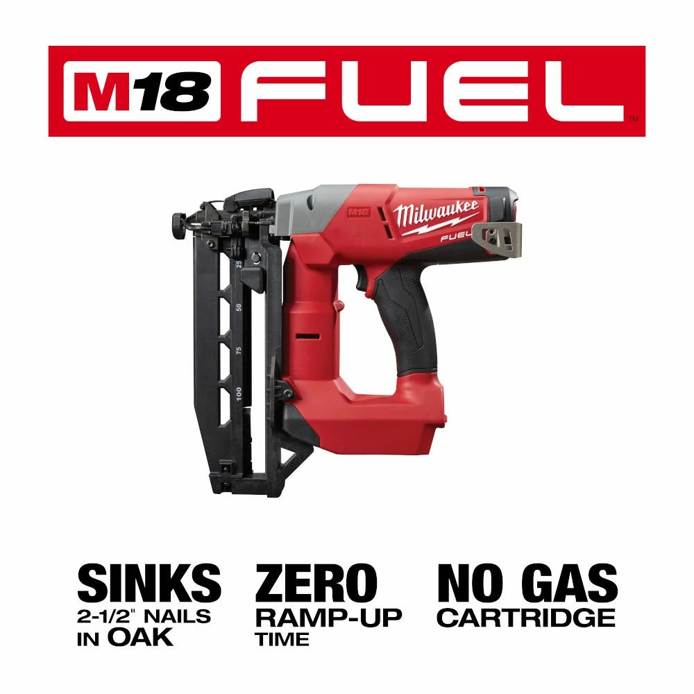 Milwaukee M18 FUEL 18-Volt Lithium-Ion Brushless Cordless 16-Gauge Straight Finish Nailer, Bare Tool Only - 2741-20 - Nailers - Image 14