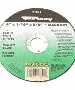 Forney 4 inch Masonry Cutting Blade 71851 - Replacement Parts & Accessories