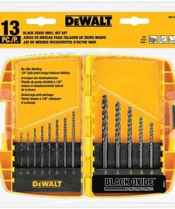 DeWalt 13-Piece Black Oxide Drill Bit Set DW1163 - Replacement Parts & Accessories