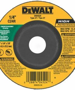 DeWalt 4 1/2" x 1/4" Masonry Cutting and Grinding Wheel DW4524 - Replacement Parts & Accessories