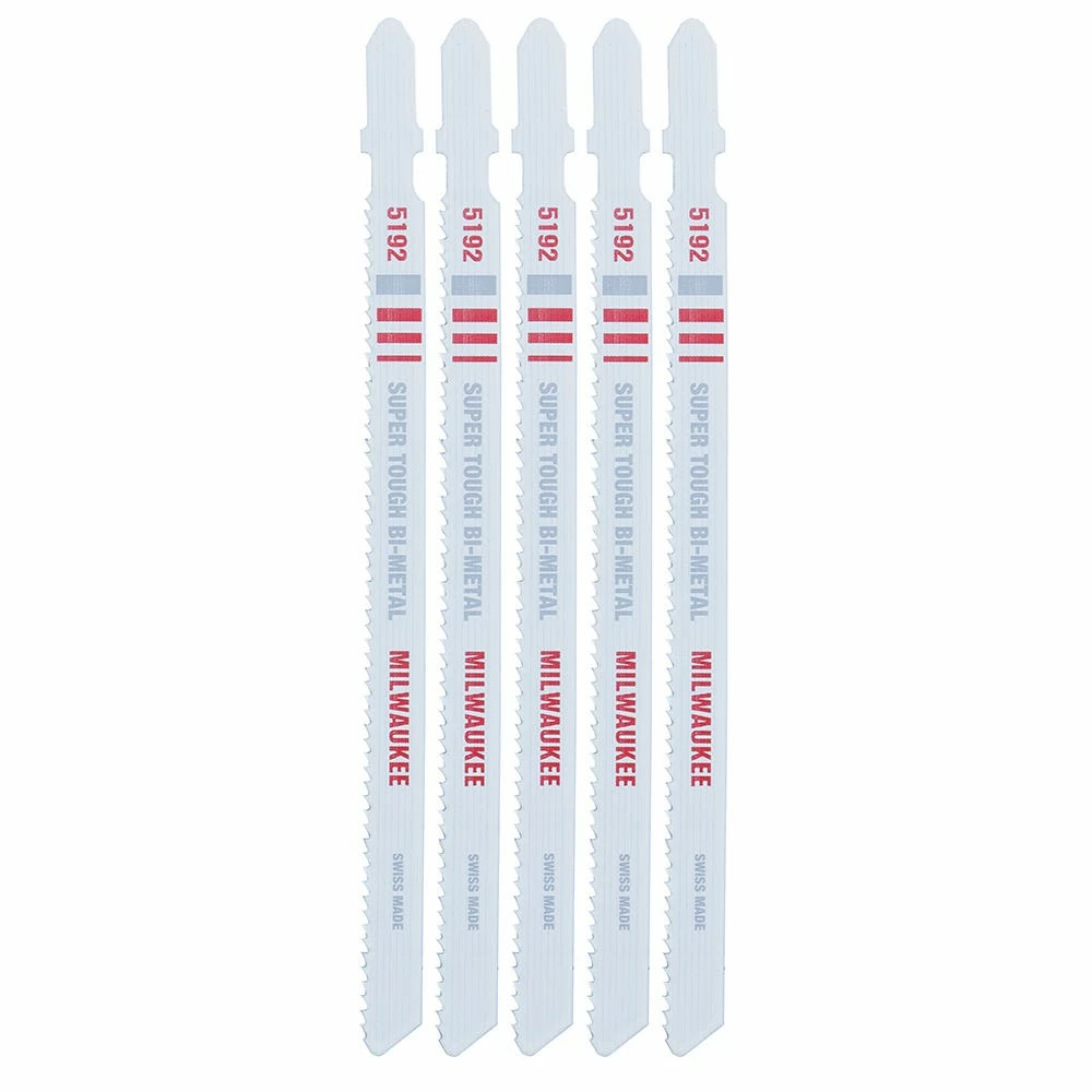 Milwaukee 5-1/4 Inch 14 TPI Bi-Metal Jig Saw Blade 5 Pack 48-42-5192 - Jig Saw Blades - Image 2