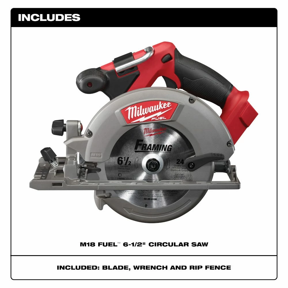 Milwaukee M18 18-Volt Lithium-Ion Brushless Cordless 6-1/2" Circular Saw, Tool Only - 2730-20 - Other - Image 13