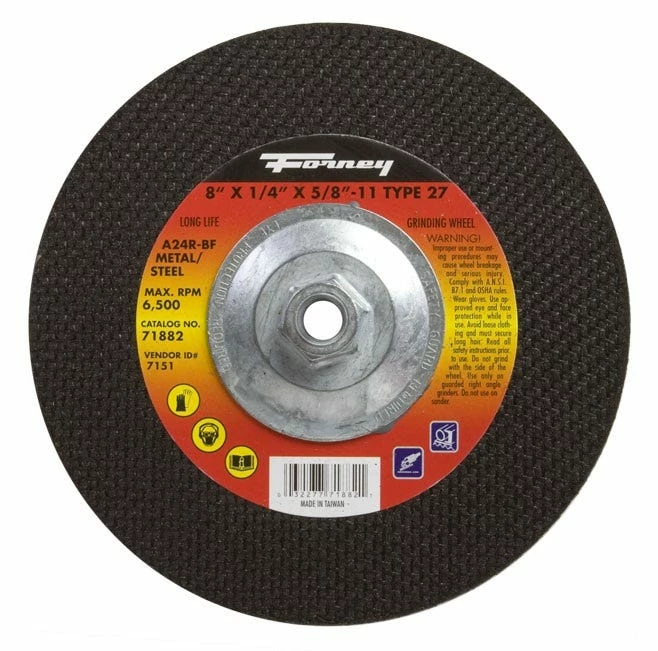 Forney Wheel Grinding Steel 8 inch w/Hub - Replacement Parts & Accessories - Image 2