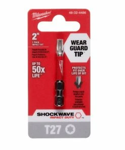Milwaukee Shockwave 2 Inch Impact Torx T27 Power Bit 48-32-4486 - Replacement Parts & Accessories