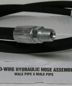 Royal Brass Hydraulic Hose Assembly - 1/4 Inch ID x 48 Inch - 1/4X48-BAX - Wiring Accessories