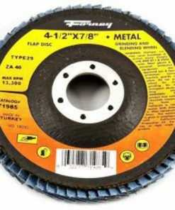 Forney Flap Disc 4 12 inch x 7/8 inch Arbor 36 Grit - Replacement Parts & Accessories
