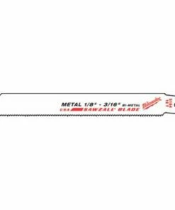 Milwaukee 6" 14 TPI Medium Metal Cutting Sawzall Reciprocating Saw Blades, 5 Pack - 48-00-5182 - Sawzall Blades