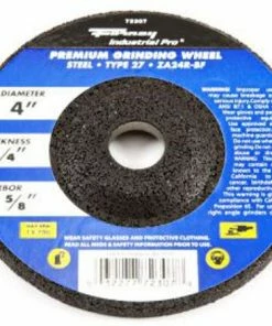 Forney Wheel Abrasive 4 inch x 1/4 inch x 5/8 inch Arbor - Replacement Parts & Accessories