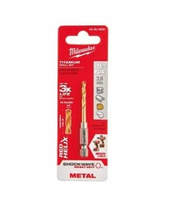 Milwaukee Shockwave 9/64" Titanium Drill Bit - 48-89-4606 - Drill Bits