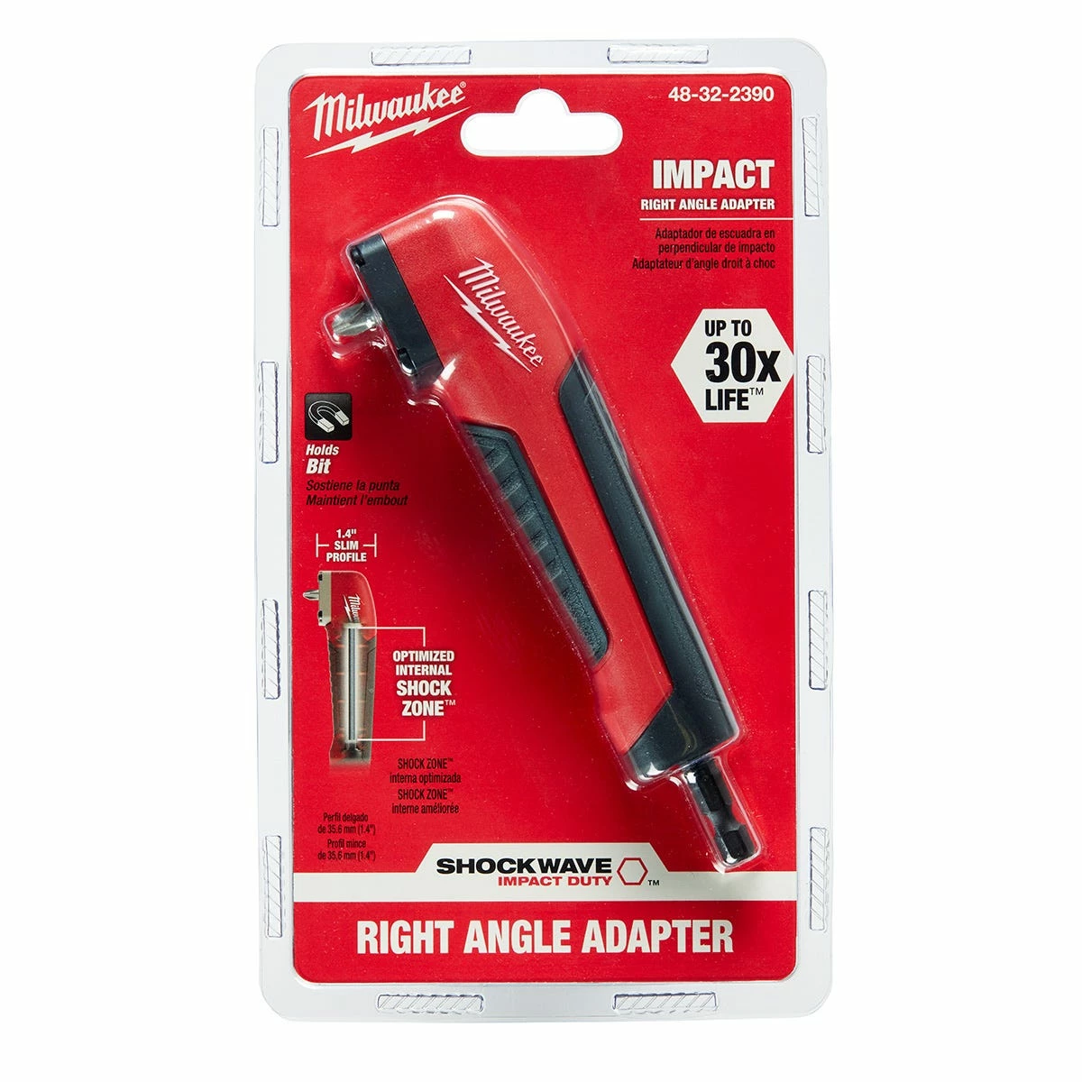 Milwaukee Shockwave™ Impact Duty Right Angle Drill Adapter - 48-32-2390 - Power Tool Accessories - Image 3