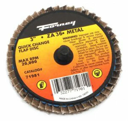 Forney 3 inch 36 Grit Flap Disc - Replacement Parts & Accessories - Image 2