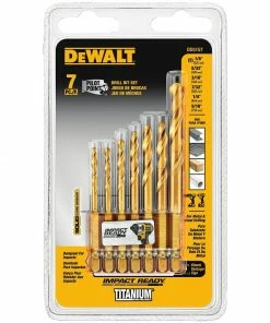 DeWalt Impact Ready 7 Piece Titanium Drill Bit Set DD5157 - Replacement Parts & Accessories