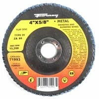 Forney Flap Disc 4 inch x 5/8 inch Arbor 60 Grit - Replacement Parts & Accessories