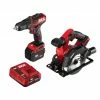 Skil PWR CORE 12™ 12V Brushless 2-Tool Kit: Drill Driver and Circular Saw Kit with PWR JUMP™ Charger CB742701 - Air Tools