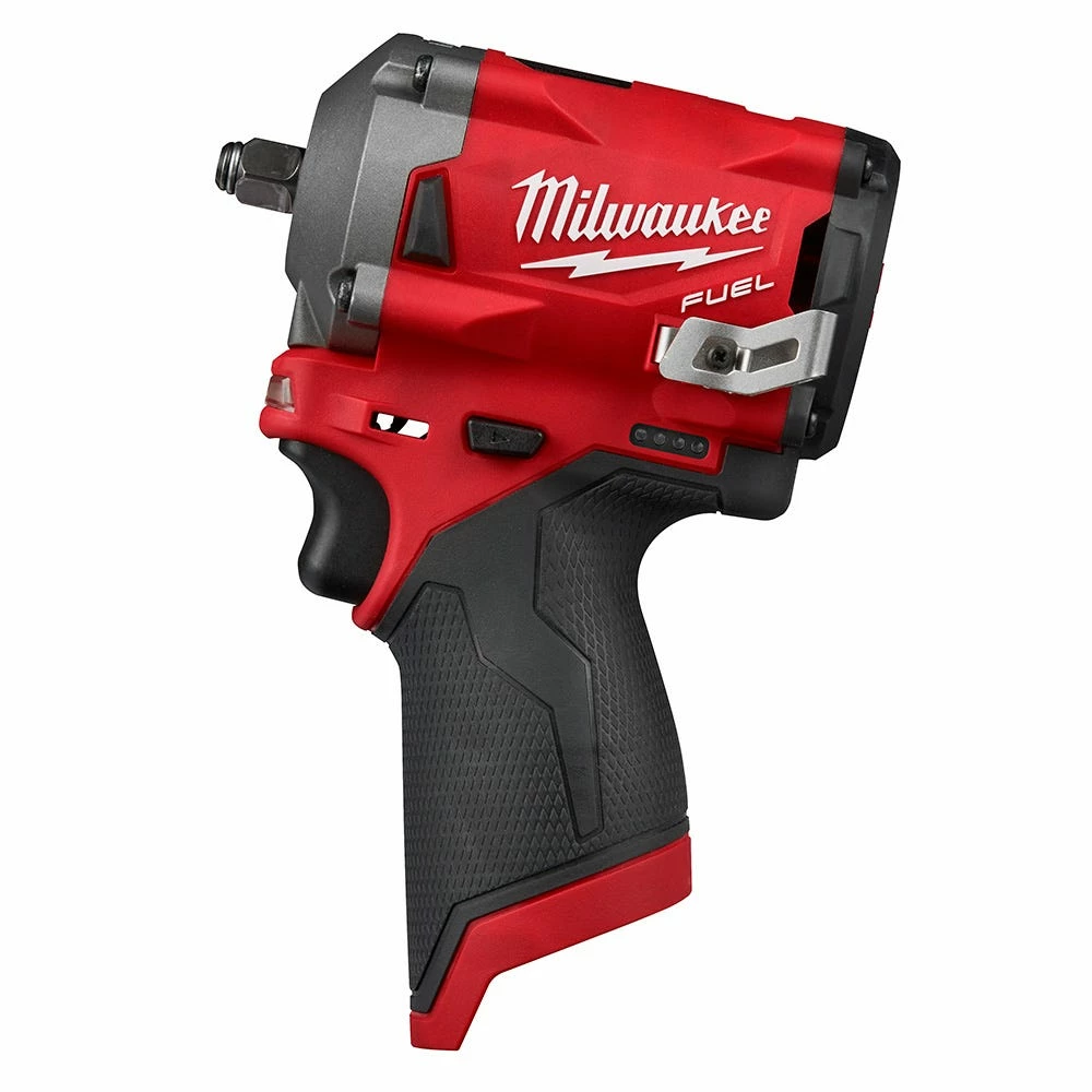 Milwaukee M12 Fuel 12-Volt Lithium-Ion Cordless Brushless Stubby 3/8" Impact Wrench - 2554-20 - Drills - Image 11