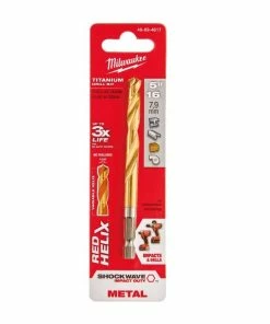 Milwaukee 5/16" Titanium Shockwave Drill Bit - 48-89-4617 - Drill Bits