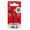 Milwaukee Shockwave 2 Inch Impact Phillips -3 Power Bit 48-32-4463 - Replacement Parts & Accessories