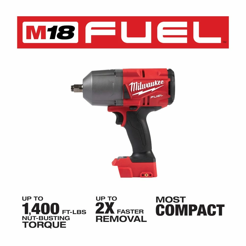 Milwaukee M18 FUEL 18-Volt Lithium-Ion Brushless Cordless 1/2" Impact Wrench with Friction Ring, Tool-Only 2767-20 - Other - Image 10