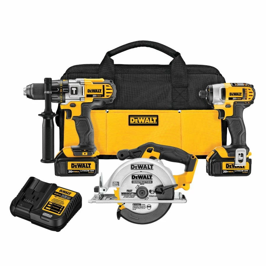 DeWalt 20V MAX* Li-Ion 3-Tool Cordless Combo Kit DCK390L2 - Combo Kits