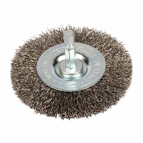 Forney Wire Wheel 4 inch x 1/4 inch Shank Fine 72740 - Replacement Parts & Accessories - Image 2