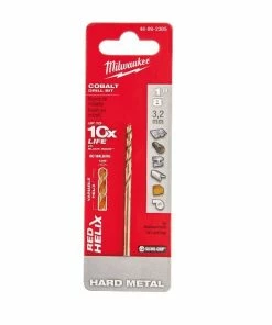 Milwaukee 1/8" Cobalt Red Helix Drill Bit - 48-89-2305 - Drill Bits