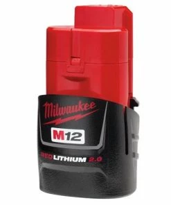 Milwaukee M12 12-Volt Lithium-Ion 2.0 AH Compact Battery Pack - 48-11-2420 - Batteries & Chargers