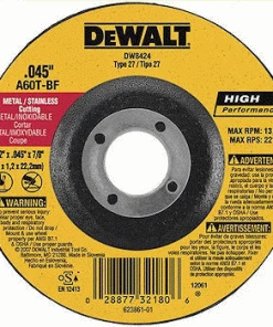 DeWalt 5" x .045" x 7/8" Metal Cutting Wheel DW8425 - Replacement Parts & Accessories